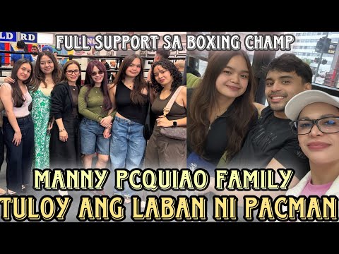 Jinkee Pacquiao and family sama sama sa LOS ANGELES para sa laban ni Manny Pacquiao kasama mga anak