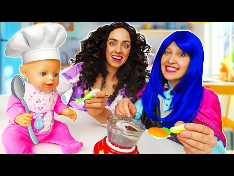 👩‍🍳💥 Le ricette fantastiche insieme alle Principesse Monelle! Giochi di cucina per bambini piccoli