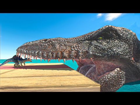 MEGA MOSASAURUS FEEDINGS - Animal Revolt Battle Simulator