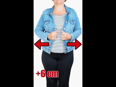 Best sewing secret to Upsize a tight denim jacket to fit you perfectly! Miarti 🧵✂️