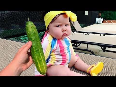 Try Not To Laugh Challenge: Baby’s Funniest Eating Time Ever 🍅 Funny Baby Videos || COOL PEACHY🍑