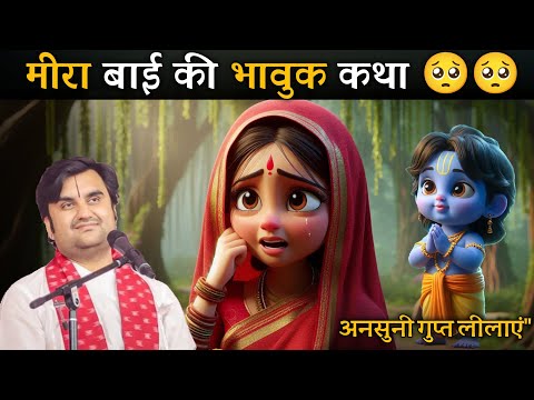 मीरा बाई की भावुक कथा || By Indresh Upadhyay ji Maharaj #animation #indreshji