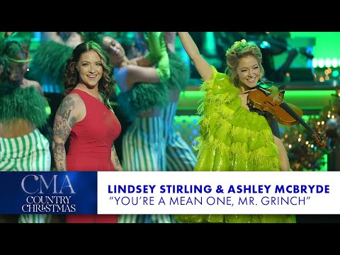 Lindsey Stirling and Ashley McBryde – “You’re A Mean One Mr. Grinch” | CMA Country Christmas 2023