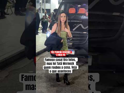 Famoso casal tira fotos, mas foi Tatá Werneck quem roubou a cena. Veja o que aconteceu