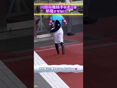 吉村誠之介騎手のファインプレー💓川田将雅騎手の走りを止めなかった✨#shorts #競馬 #jra
