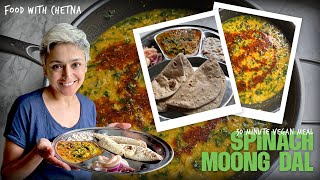 30-Min Spinach Moong Dal | Vegan & Healthy Indian Recipe