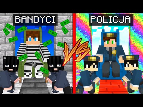 SmileSlow BANDYTA vs SZEF POLICJANTÓW Sebek w Minecraft!