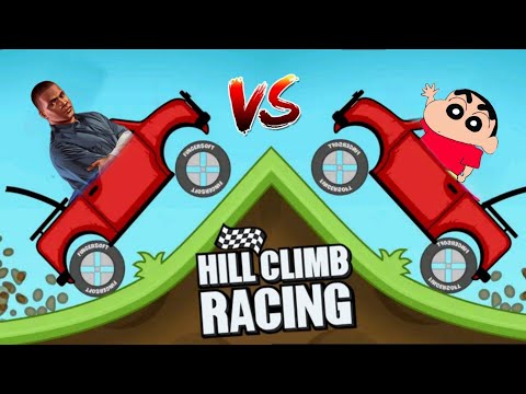 sinchan vs franklin hill climb racing | hill climb racing new gameplay | #sinchan