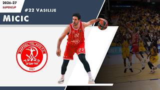 Vasilije Micic vs Maccabi Tel Aviv (101-83) | Israeli SuperCup Highlights