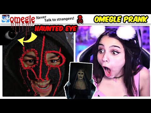 Omegle Scary Eye Horror prank trolling|Indian🇮🇳 Omegle(Funny reactions🤣)