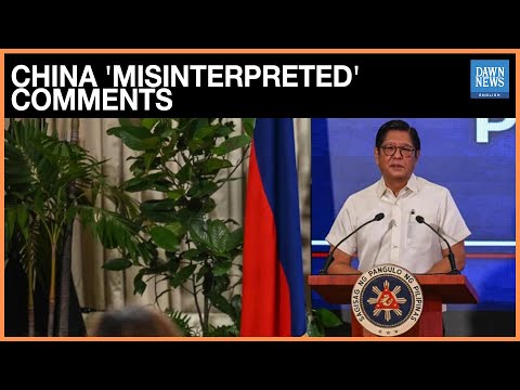 YouTube video thumbnail: Philippines' Marcos Says China 'Misinterpreted' His Comments on Taiwan