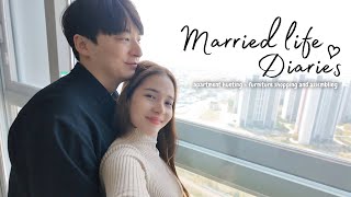 Apartment hunting, furniture shopping and assembling | Married Life Diaries ♡