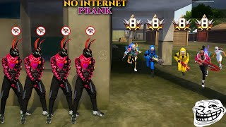 No Internet Prank 😂 | Free Fire Funny Gameplay | Cs Prank Challenge
