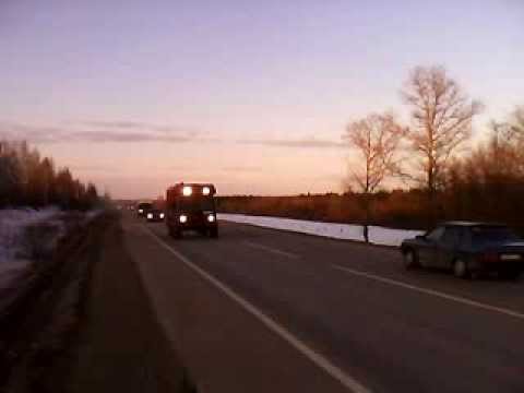 66й газ при полном параде(верхние ПТФ)