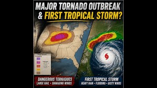 MAJOR TORNADO OUTBREAK & FIRST TROPICAL STORM? | LIVE WEATHER COVERAGE 🌪pt 2