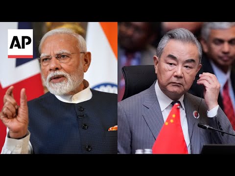 YouTube video thumbnail: India's Modi Meets With China's Top Diplomat as Asian Powers Rebuild Ties