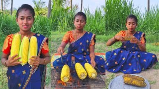 Roasted Corn Green Chilly Full Video #villagemonichannel