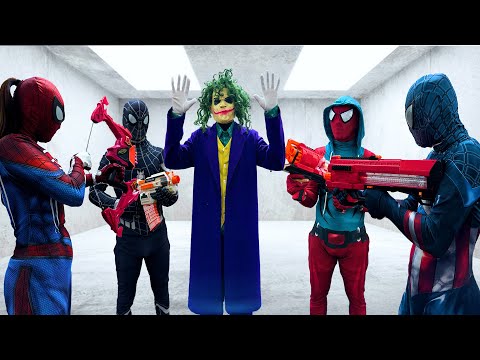 SUPERHERO's Story || Rescue BLACK Spider-man From JOKER Team..?? ( Funny, Action ) - FLife vs