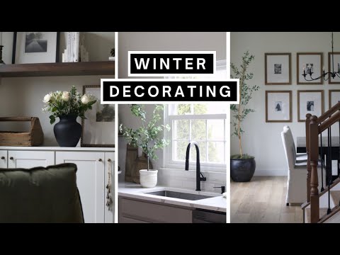 HOW TO DECORATE FOR WINTER *AFTER* CHRISTMAS | DIYS FOR SIMPLE WINTER DECORATING ON A BUDGET