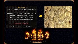 Save gold. How to repair expensive items without spending gold (d2r)