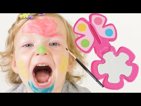 Learn Colors the FUN Way with Baby Face Painting Challenge