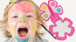 Learn Colors the FUN Way with Baby Face Painting Challenge
