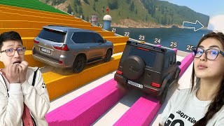 Көреремендердің көліктерін тесіктер шайқасына қатыстырдық (GTA5)