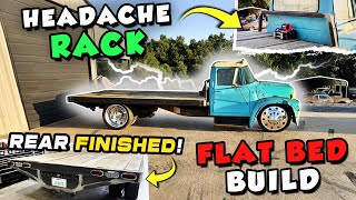 1963 Loadstar Flat Bed Build Continued! Rear Hitch, Full Lights, Tool boxes, Headache rack and MORE!