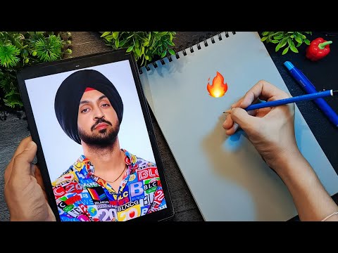 Diljit Dosanjh drawing step by step tutorial 😍 Part 1 🔥