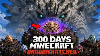 I Survived 300 Days as a DRAGON HATCHER in HTTYD Hardcore Minecraft!