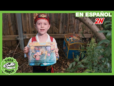 Piratas en busca del tesoro 🎁🏴‍☠️ | Videos de dinosaurios y juguetes para niños