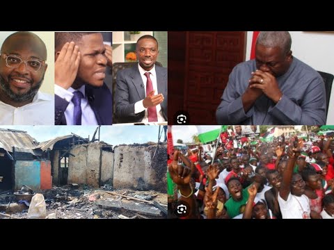 Heat !! NDC Youth sets fire into Party office, burnt beyond repairs