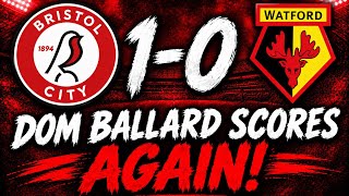 City 1-0 Watford as Dom Ballard first half header gets city 3 points 