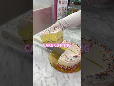 She was pretty at one point! 🍦🎂#moderncone #icecreamstore #icecreamcake #cakecutting