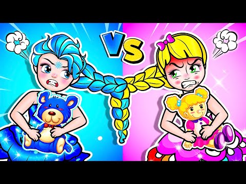 [🐾paper diy🐾] Rich vs Poor Elsa Frozen vs Rapunzel Barbie Ballet Competition - Rapunzel Family