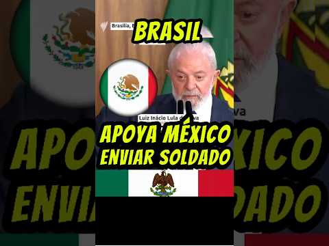 Brasil apoya a México y pone disponible soldados #mexico #noticiasméxico #brasil #noticias #news