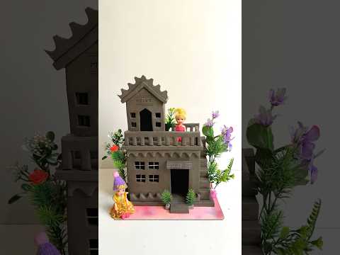 Beautiful miniature clay house 🏠 || #clayhouse #shorts #viralvideo