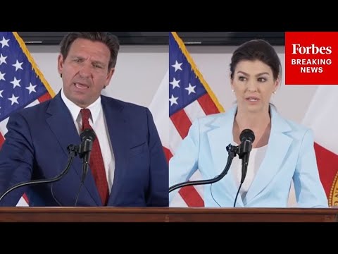 YouTube video thumbnail: Gov. Ron Desantis And Florida First Lady Casey Desantis Announce Cancer Research Funding