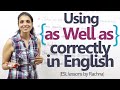 Understanding 'As well as' in Grammar