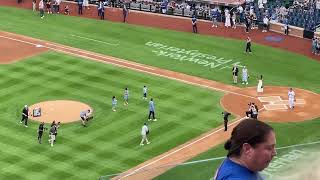 David Wright and Family Throw Out Ceremonial First Pitch
