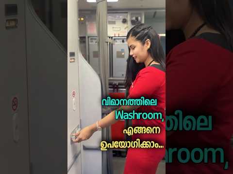🛩️ How to Use Washroom in Flight 🚽 | #aviation | #cabincrew | #spicejet | #shilugram ❤️