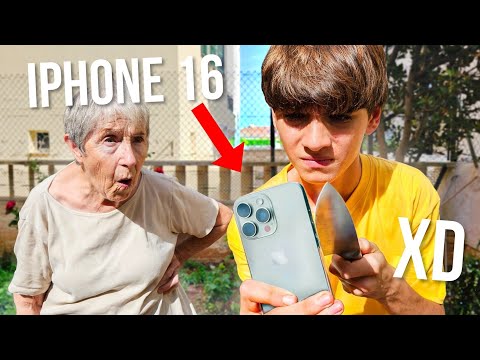 Rompiendo IPHONE 16 Delante De Mis Abuelos!