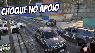 CHOQUE CHEGA COM TUDO NO CONFRONTO NA FAVELA - GTA RP