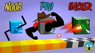 NOOB VS PRO VS HACKER || DRAW CLIMBER