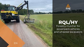 FAE RQL/HY forestry mulcher for powerpack vehicles and wheeled excavators from 10 to 15 t