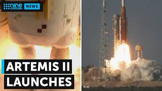 NASA's spectacular Artemis II launch sends astronauts to the moon | Nine.com.au #breakingnews