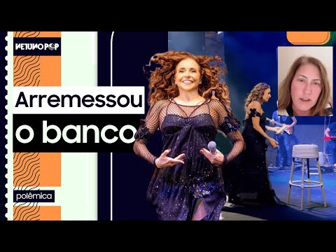 Daniela Mercury arremessa banco durante show e gera polêmica | Empresária critica e cantora explica