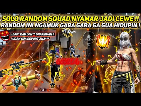 SOLO RANDOM NYAMAR JADI CEWE !!! KOCAK INI RANDOM NGAMUK GA GUA HIDUPIN SAMPE DIKATAIN LON** !!!