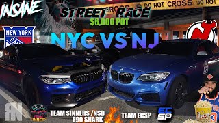 STREET RACE BMW F90 M5 VS GEN 1 240 B58 NY VS NJ 360 POV 🔥 NOHESI BACK? RARE M5 WAGON 6K POT