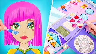 Estilista para una Muñeca de Papel 💇😍 Peinado, Maquillaje y Más